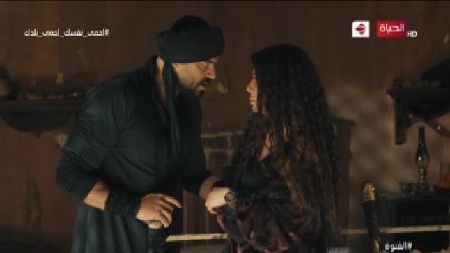 أحداث الحلقة 13 من مسلسل الفتوة … المعلم عزمي يتحرش بجميلة الغازية